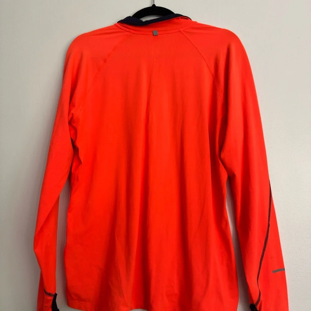 Nike Orange Lightweight‎ Quarter-Zip Jacket